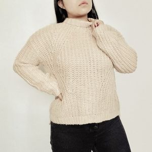 Universal Thread Light Tan Rib Kint Sweater